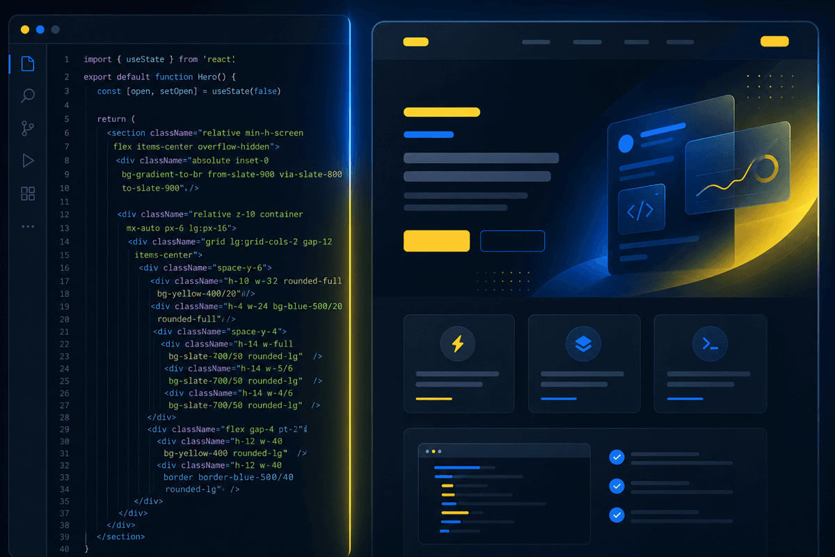 بناء واجهات المستخدم العصرية بـ Next.js و Tailwind CSS